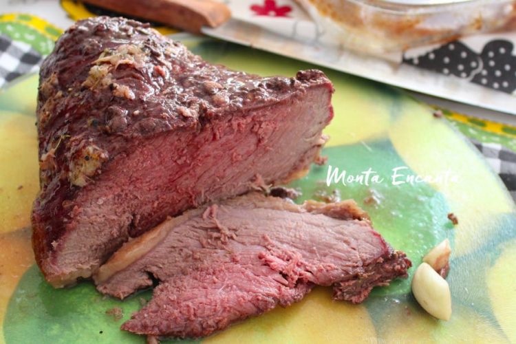 Churrasco de Fogão Picanha com alho e alecrim!