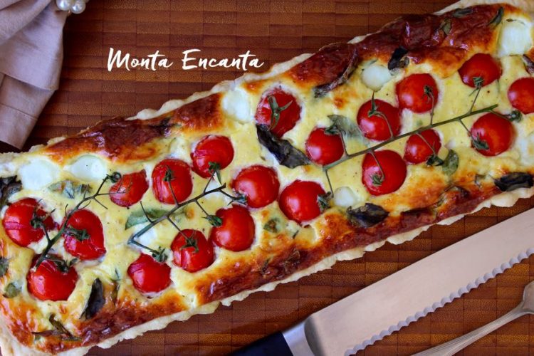 Quiche Caprese é puro charme!