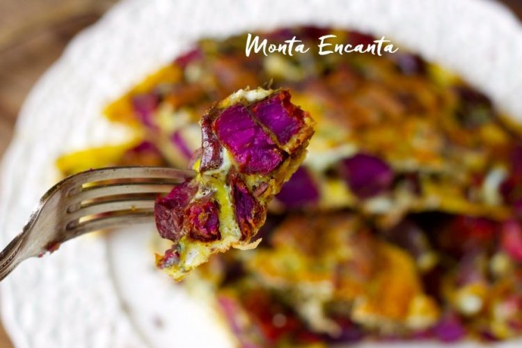 Tortilha Espanhola com Batata Roxa