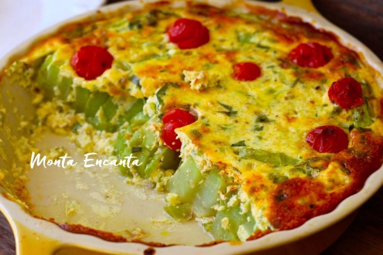 Chuchu gratinado ao forno dos Deuses!