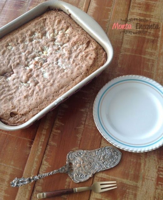 Brownie com Chocolate Branco