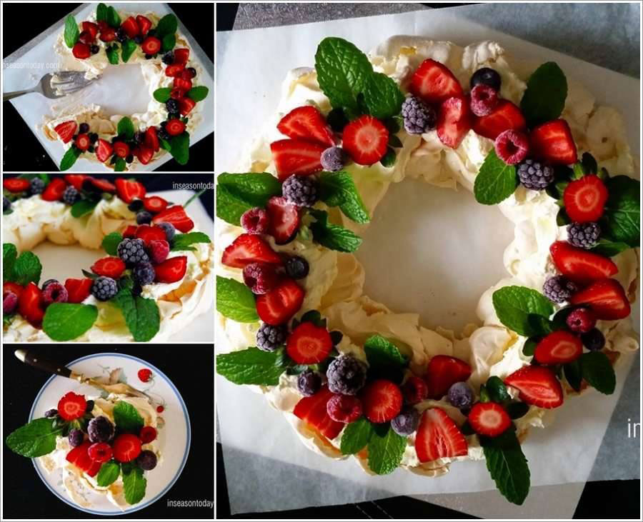 Pavlova de frutas