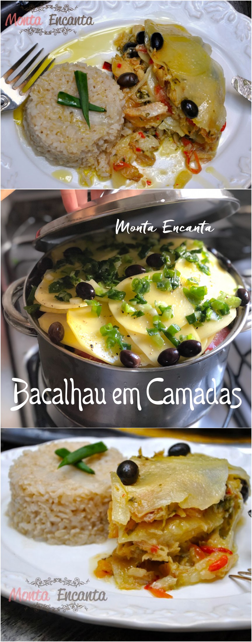 Receita de Bacalhau em Camadas