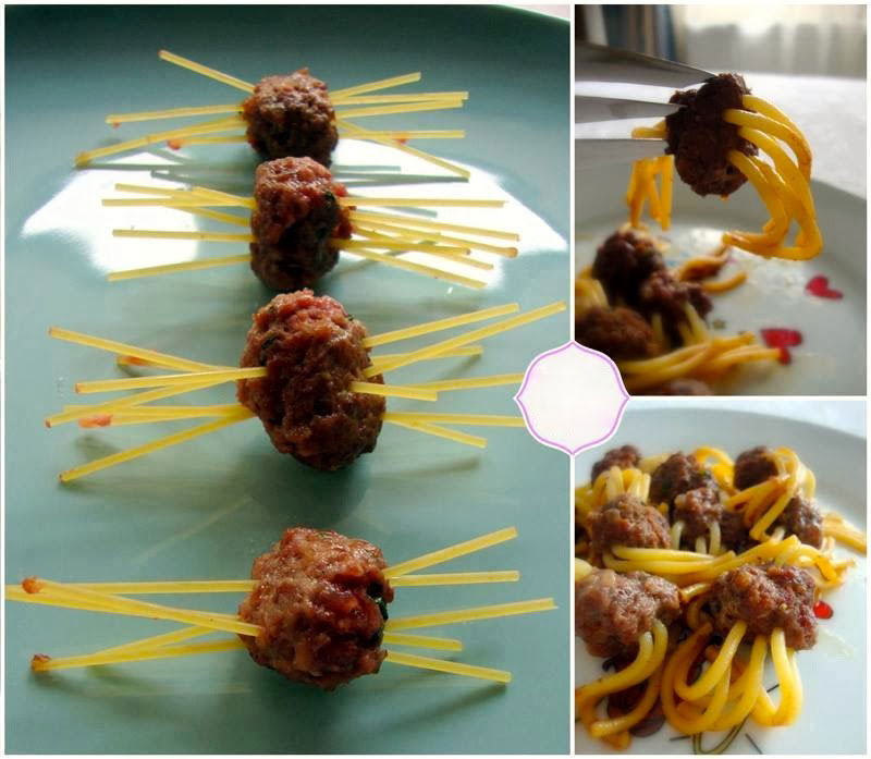 Almôndegas fritas e ao sugo