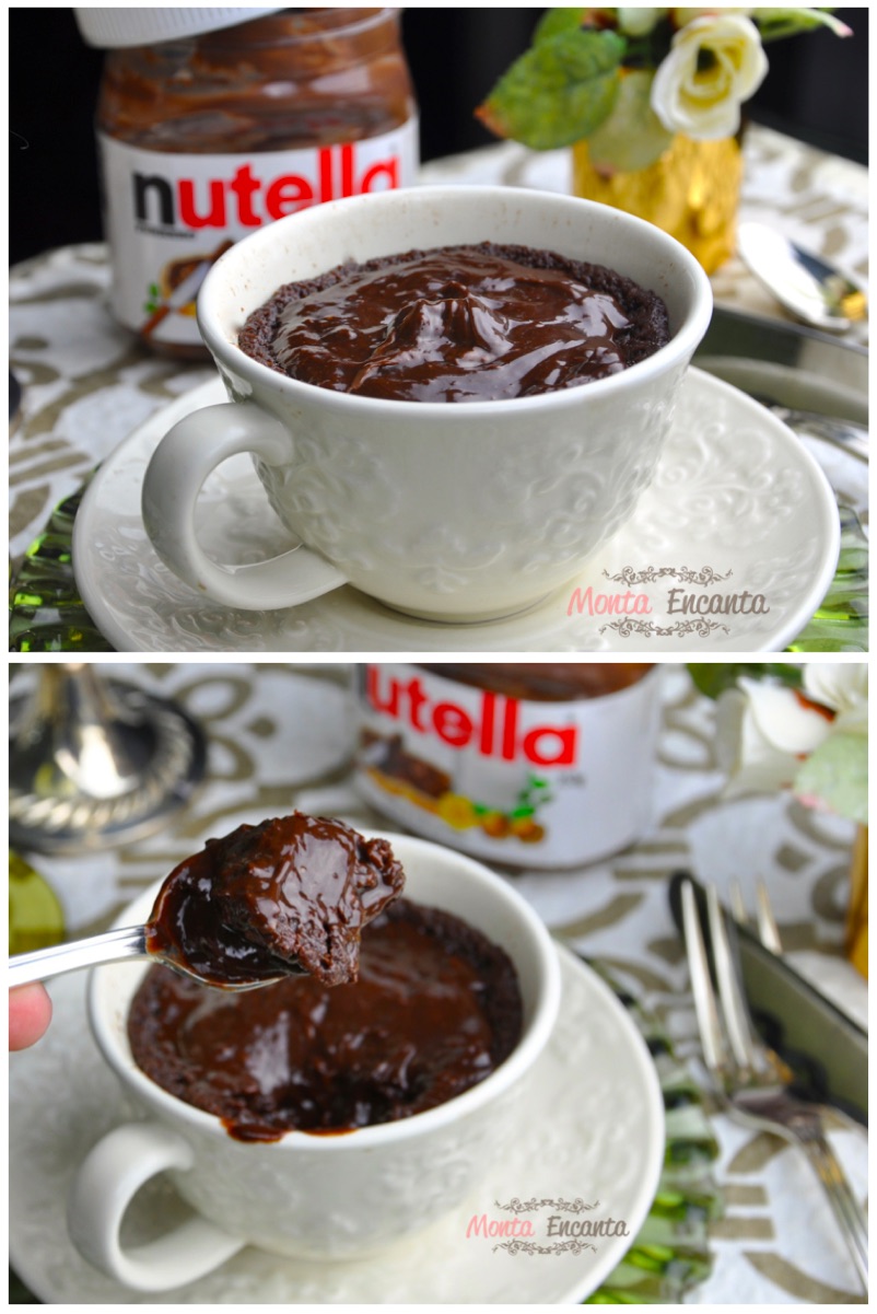 Bolo de Nutella de Caneca (4 ingredientes)