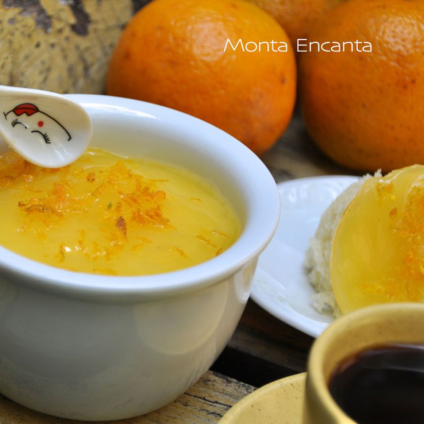 bolo de laranja na caneca