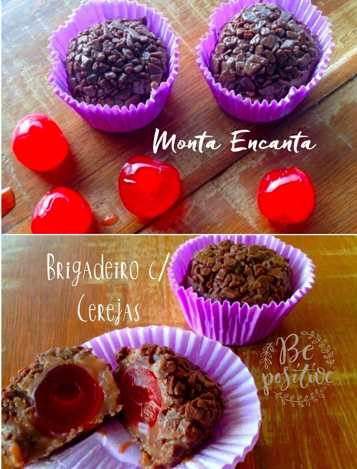 Brigadeiro Recheado Cereja