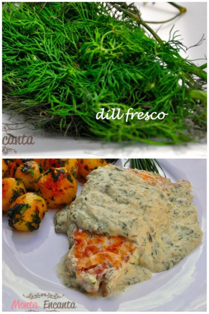 Molho Dill sem gluten, para peixe ou frango Monta Encanta