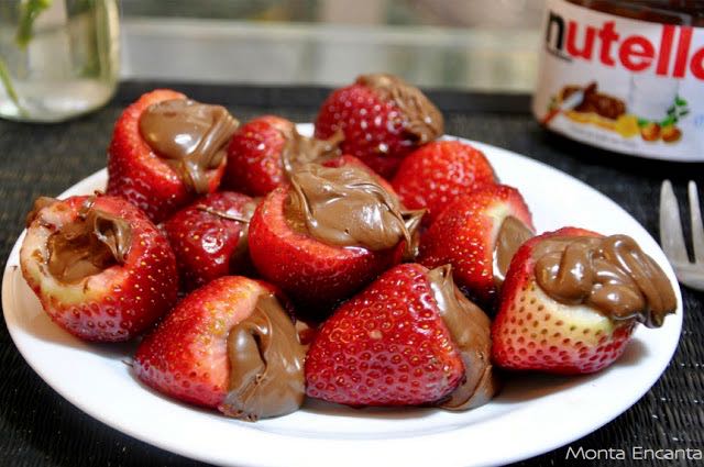 morango com nutella