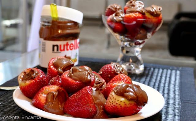 morango com nutella