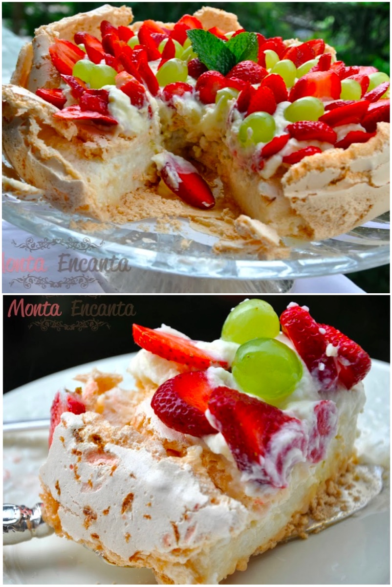 Pavlova de frutas