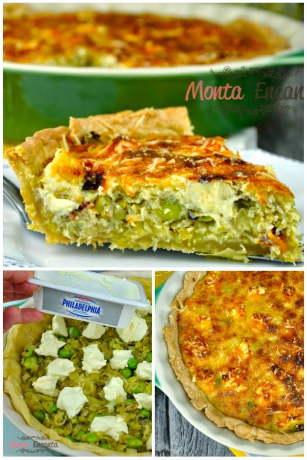 Quiche de Alho Poro e Edamame