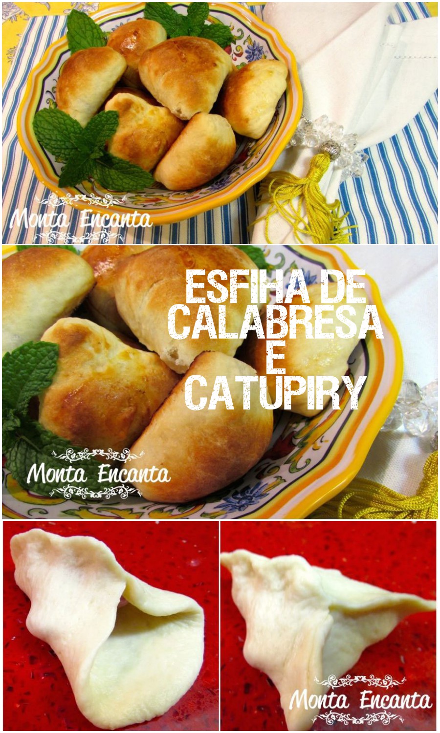 esfiha de calabresa e catupiry