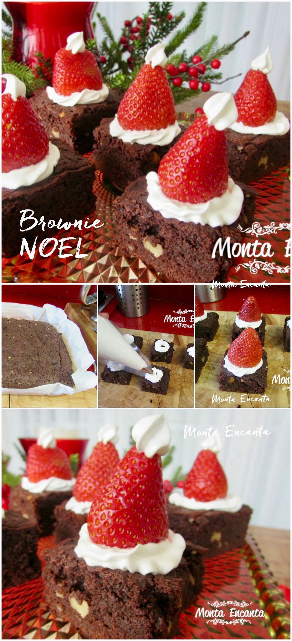 brownie do papai noel