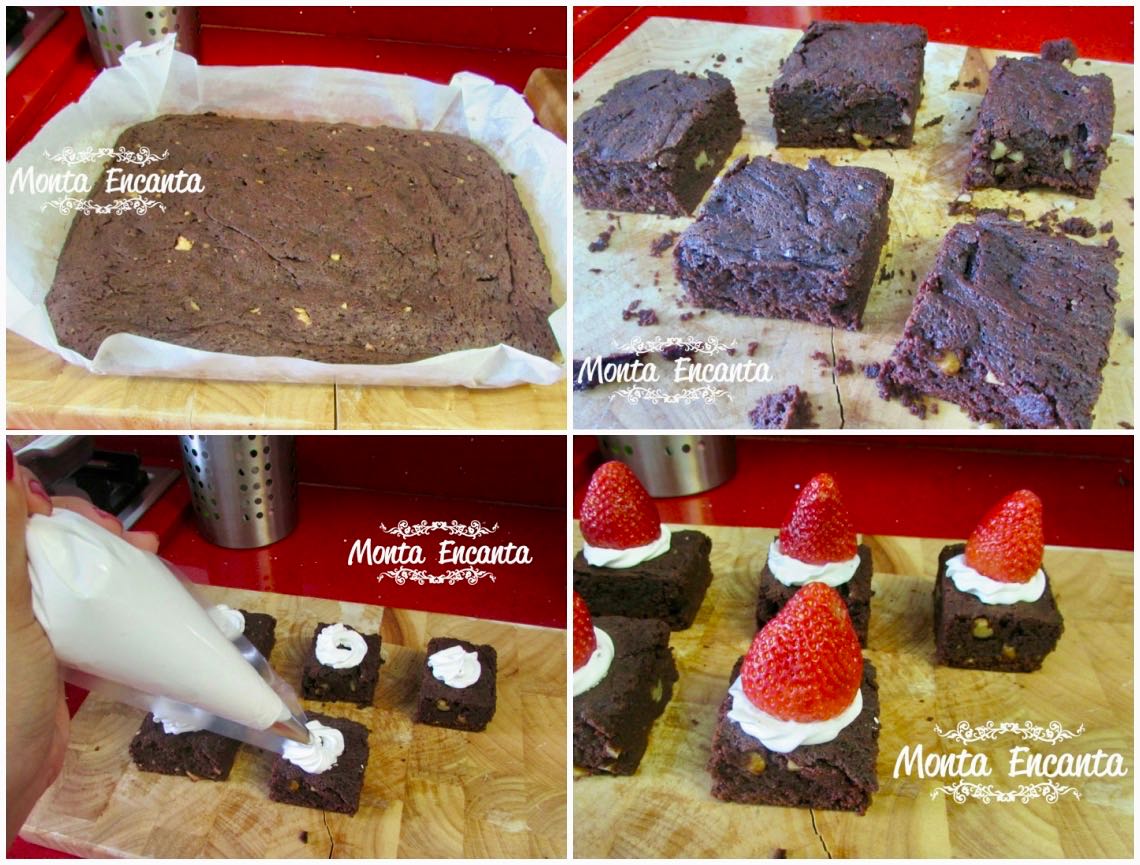 brownie do papai noel