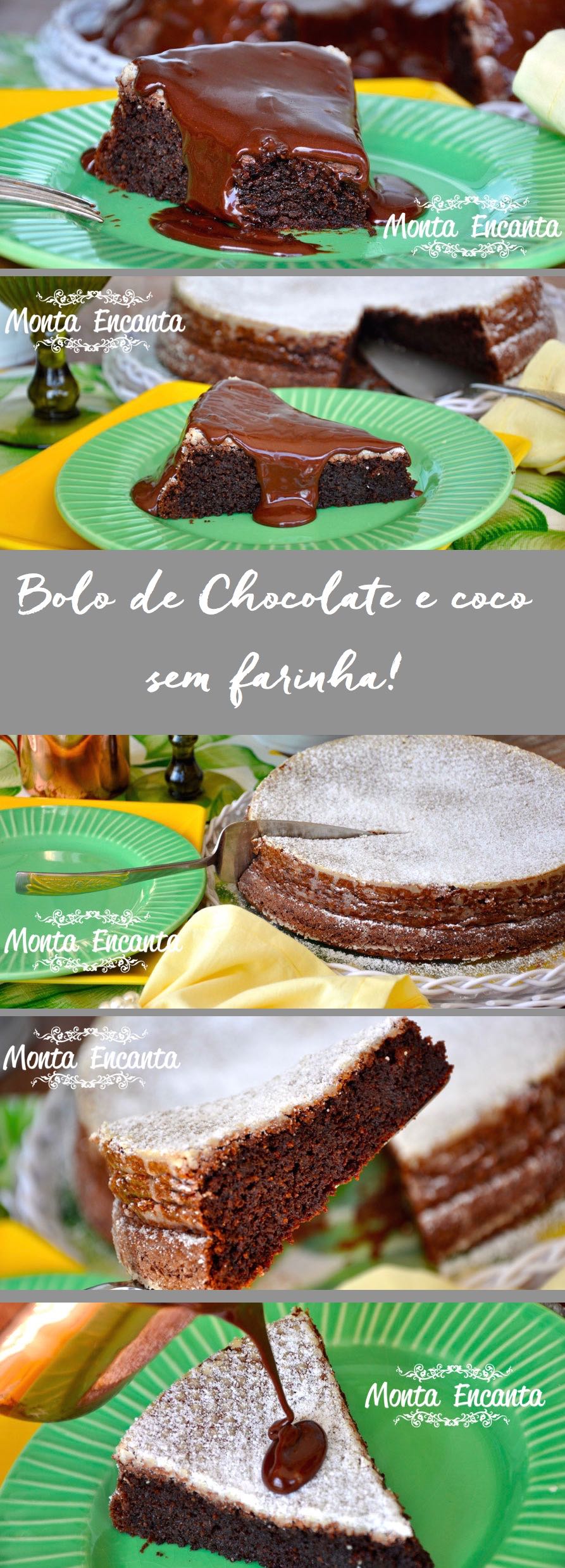 Bolo de Chocolate sem farinha, meio brownie meio bolo.