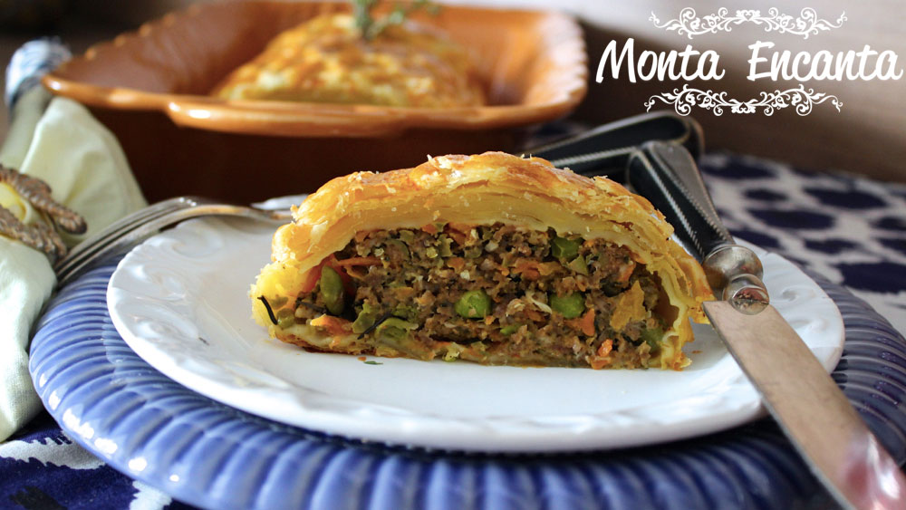 Moída Wellington com legumes Moída Wellington com legumes