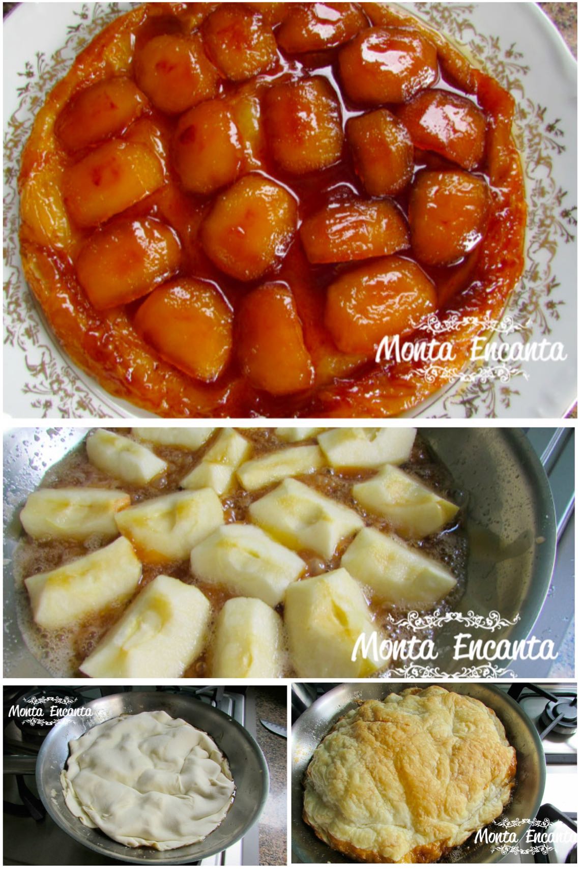 Tarte Tatin com Massa Folhada Congelada