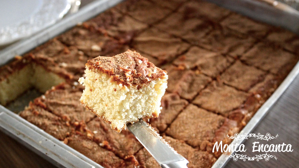 bolo de iogurte com canela