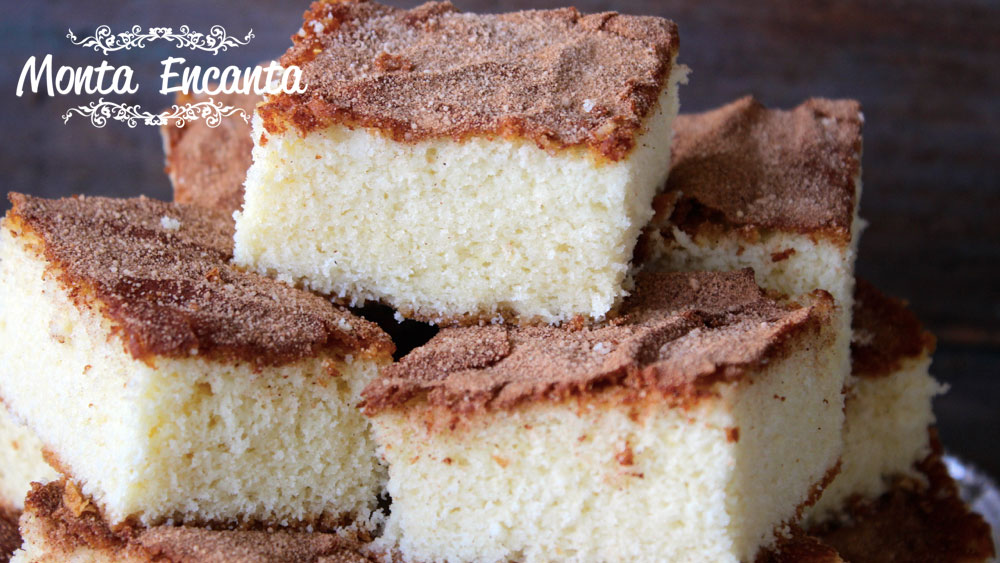 bolo de iogurte com canela