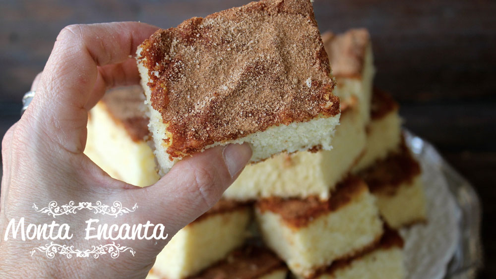 bolo de iogurte com canela