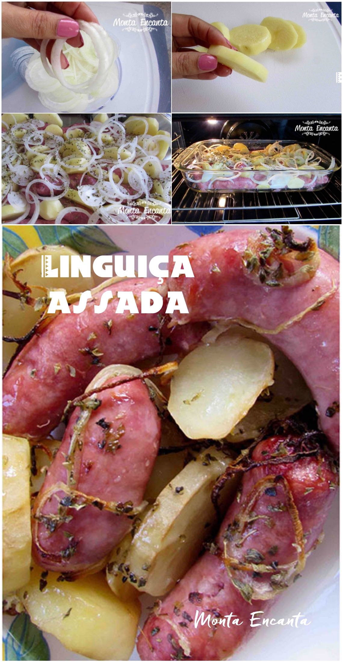 linguiça assada