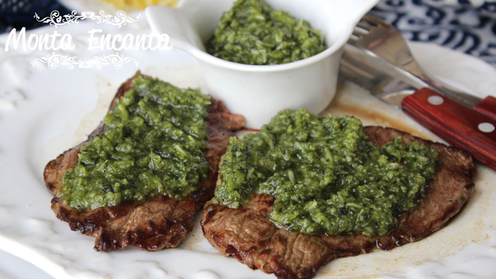 Paillard de Filé ao Molho Pesto