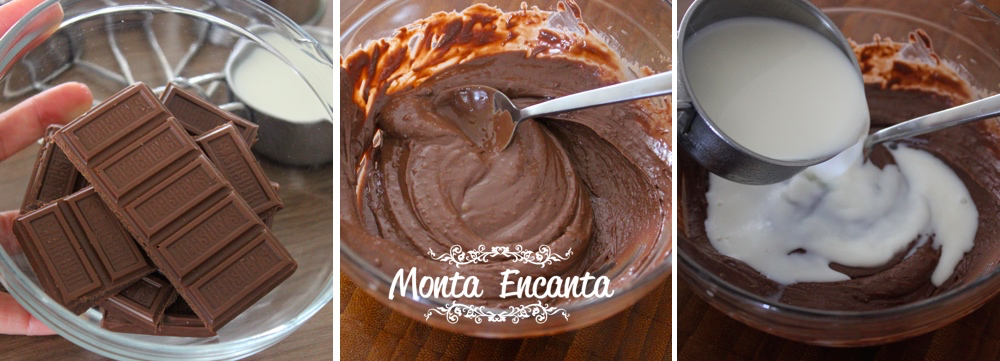 Crepe de chocolate com sorvete