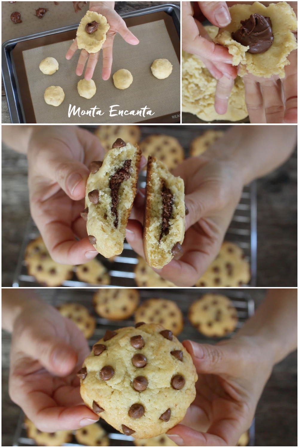 cookie com nutella