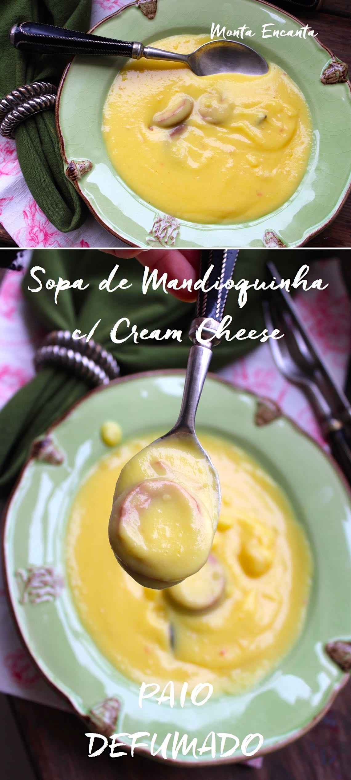 Sopa Creme de Mandioquinha com Cream Cheese 