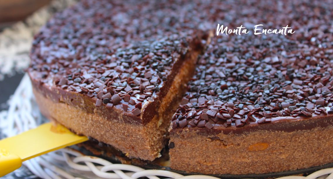 Inspiração bolo masculino! Mousse de brigadeiro meio amargo com