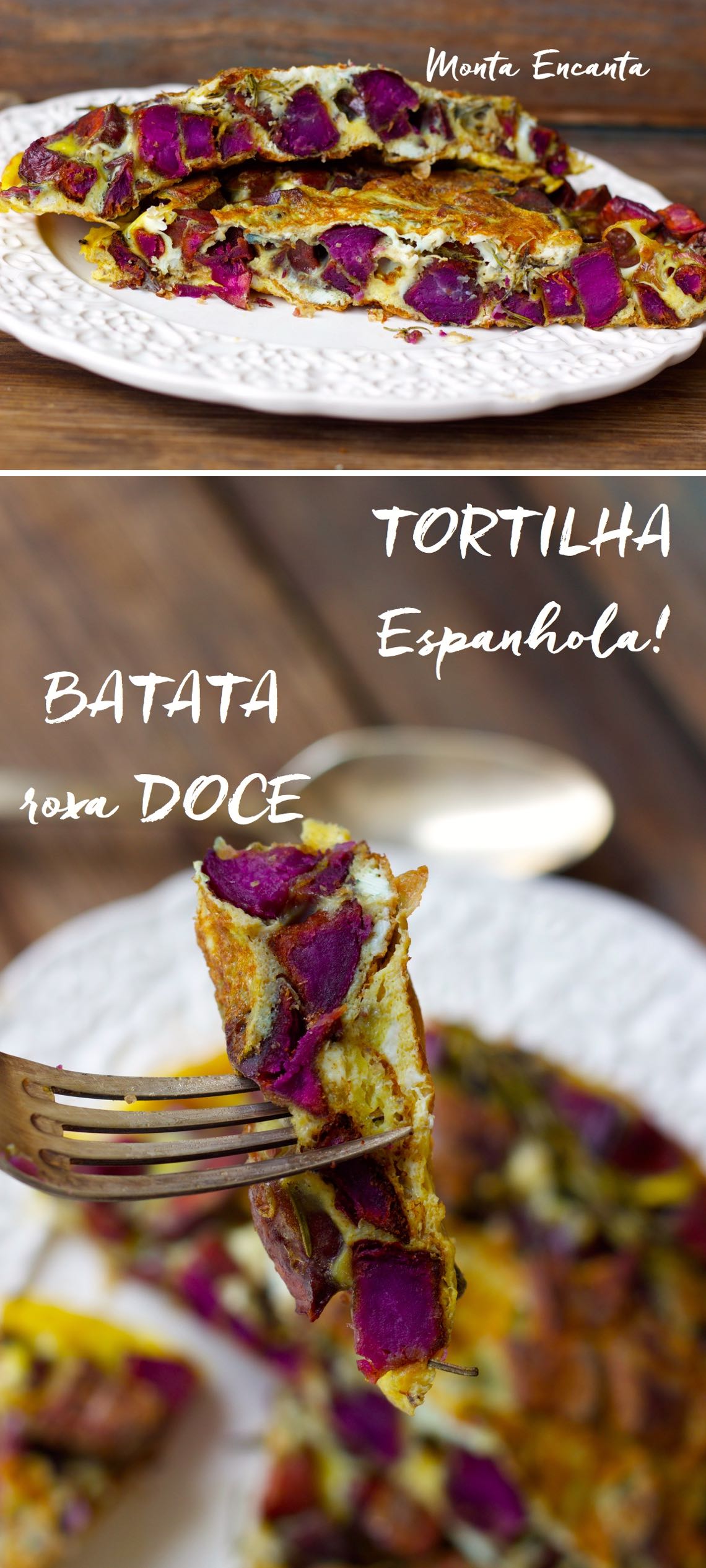 Tortilha Espanhola com Batata Roxa