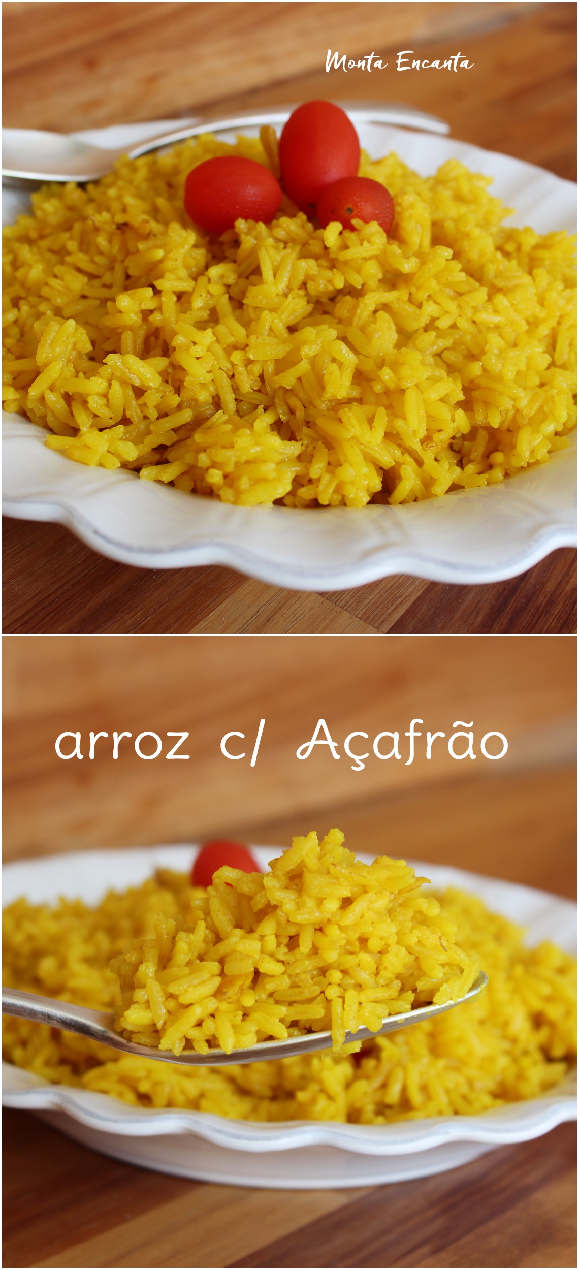 arroz com acafrao