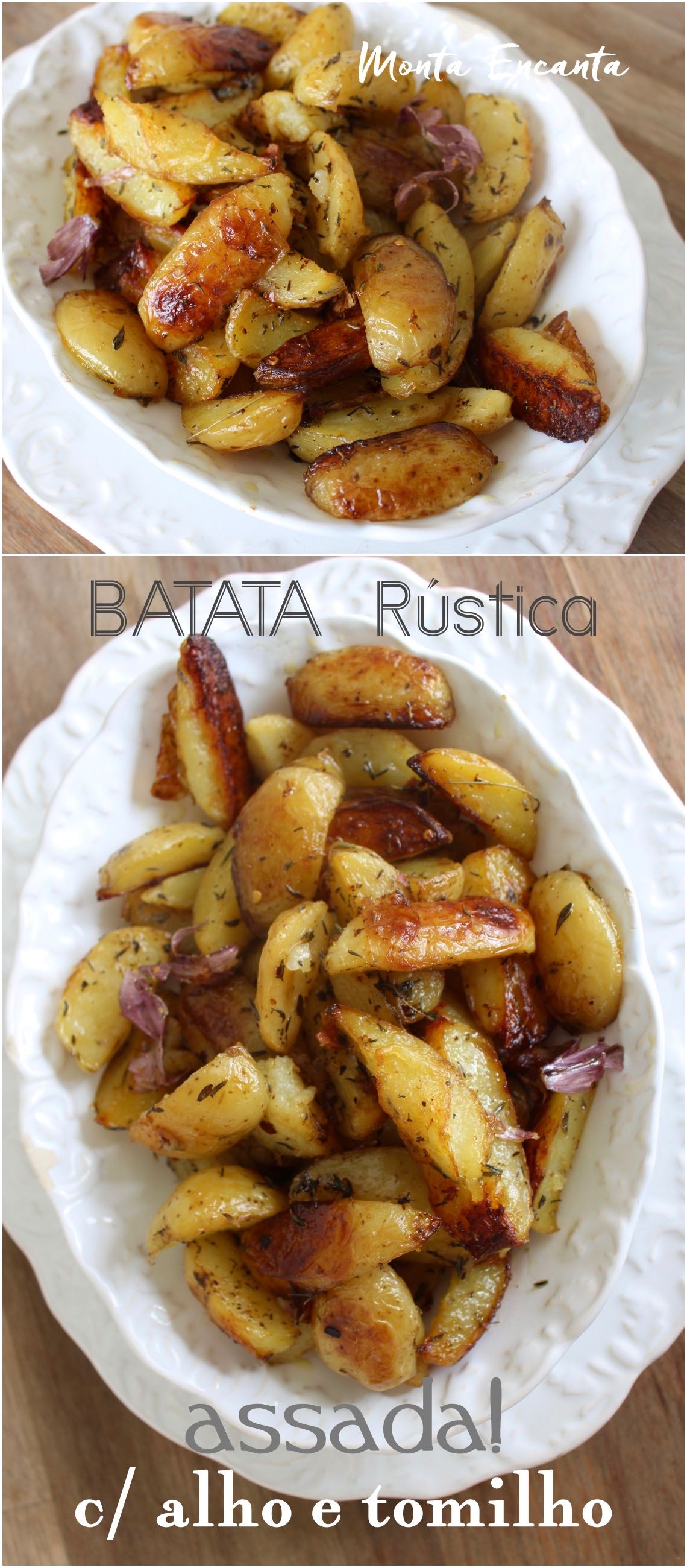 batata rustica assada no forno