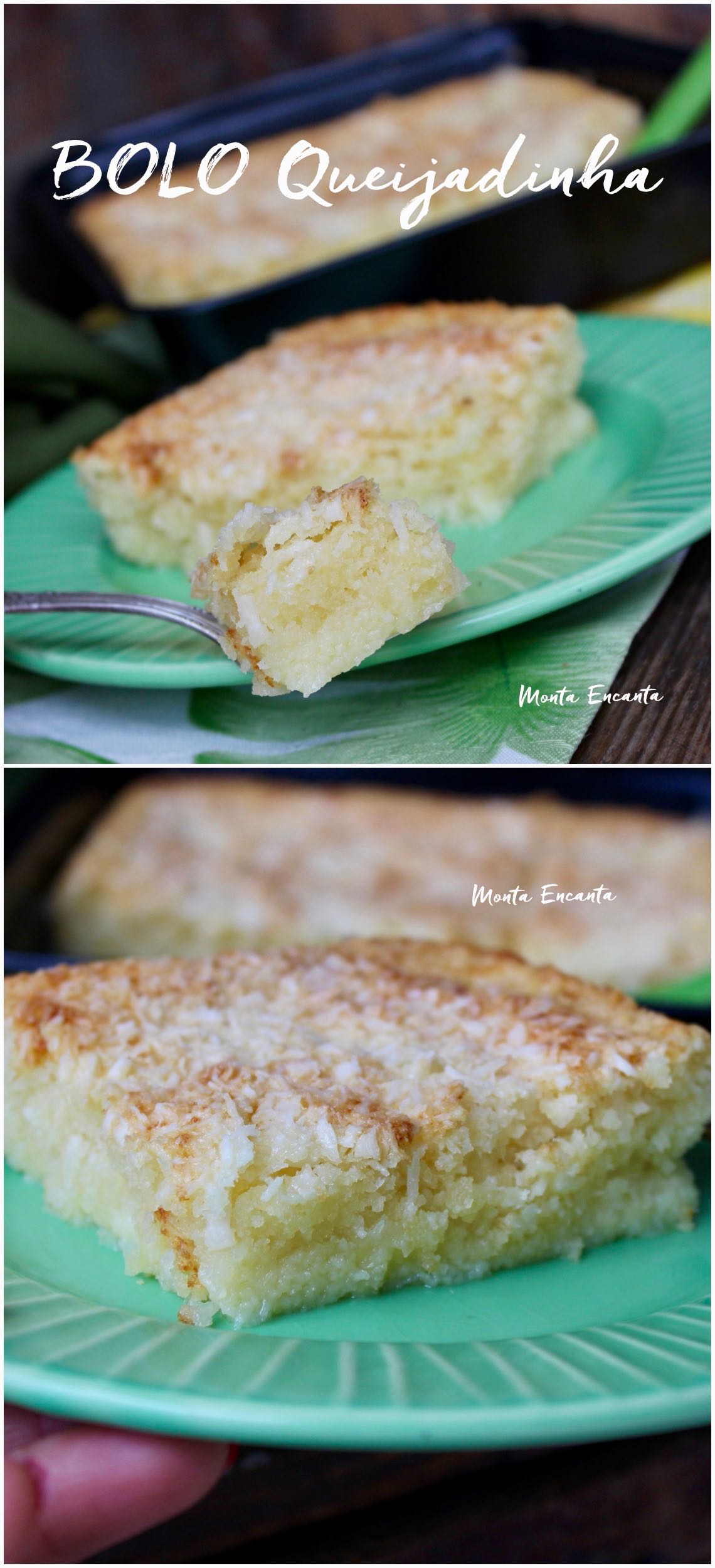 bolo queijadinha, bolo de coco com queijo