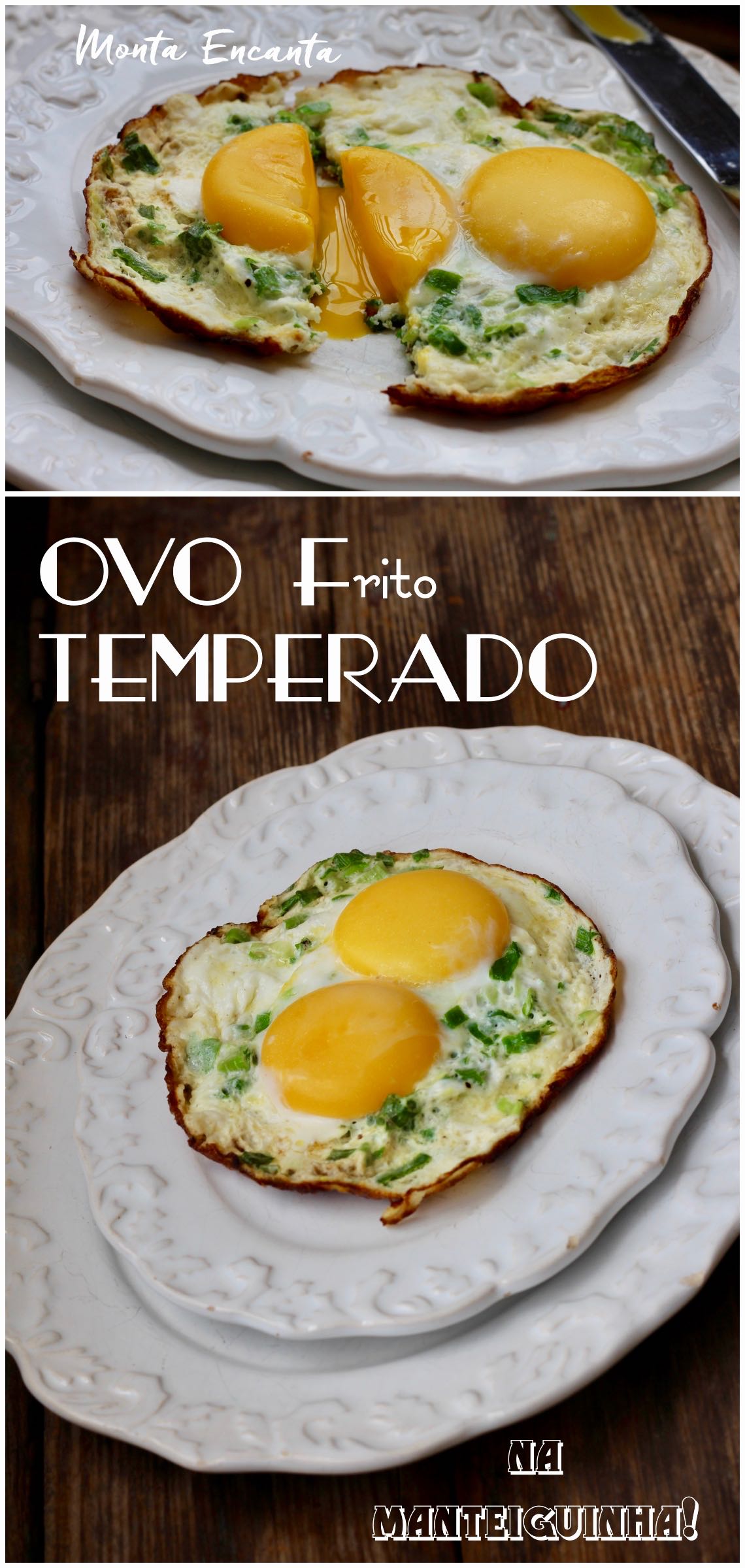 ovo frito temperado