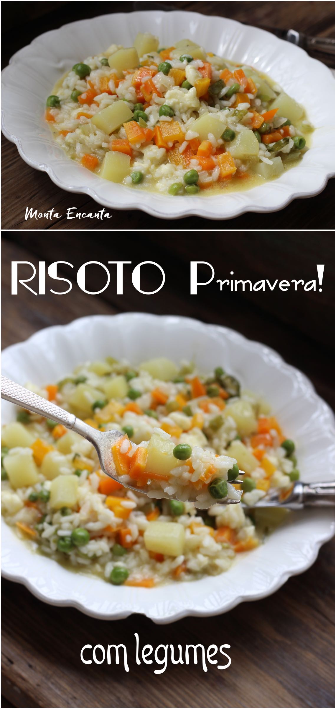 risoto primavera de legumes