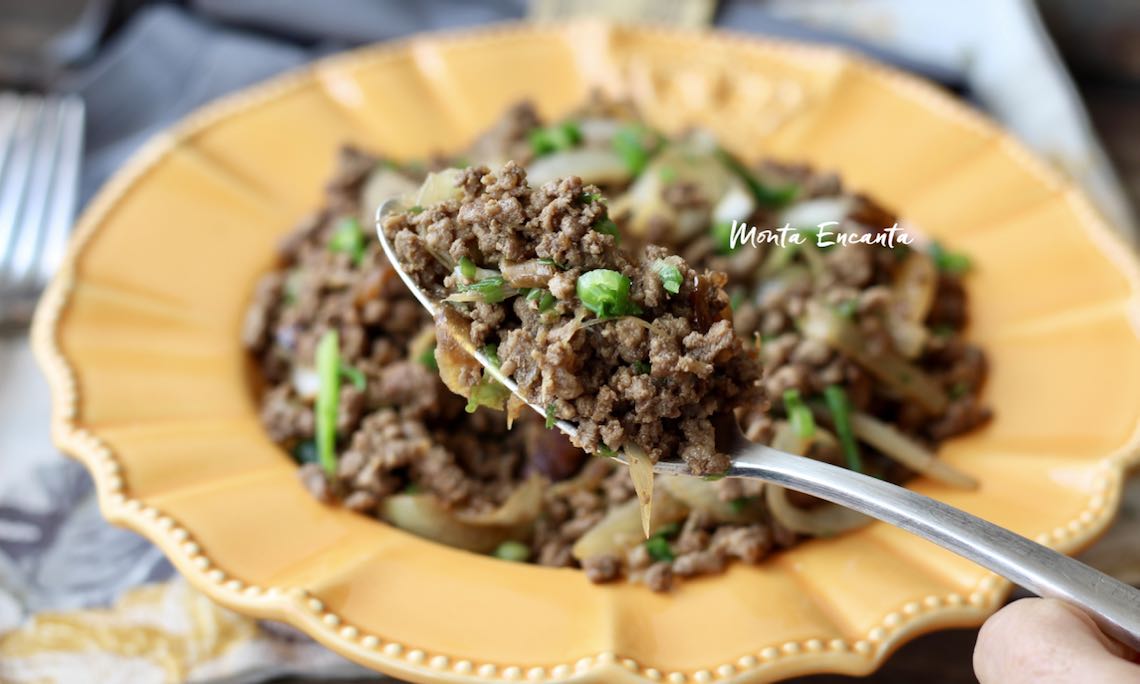 carne moida acebolada