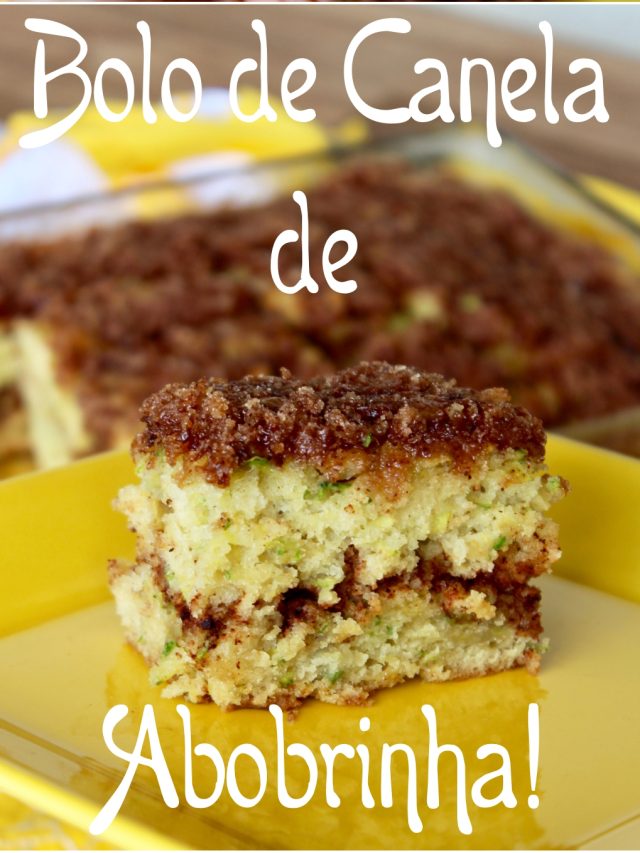 Bolo de Abobrinha com Farofa Crocante