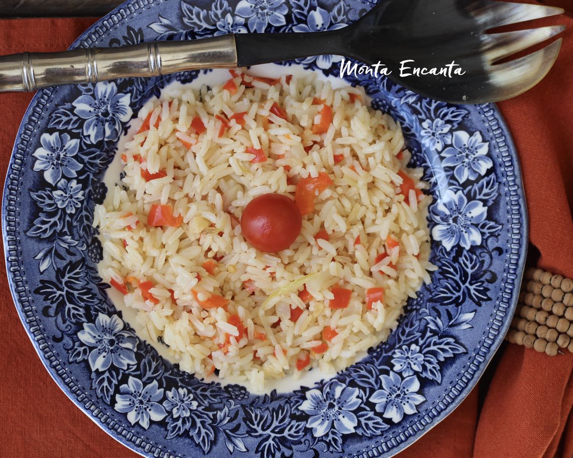arroz com pimentão vermelho