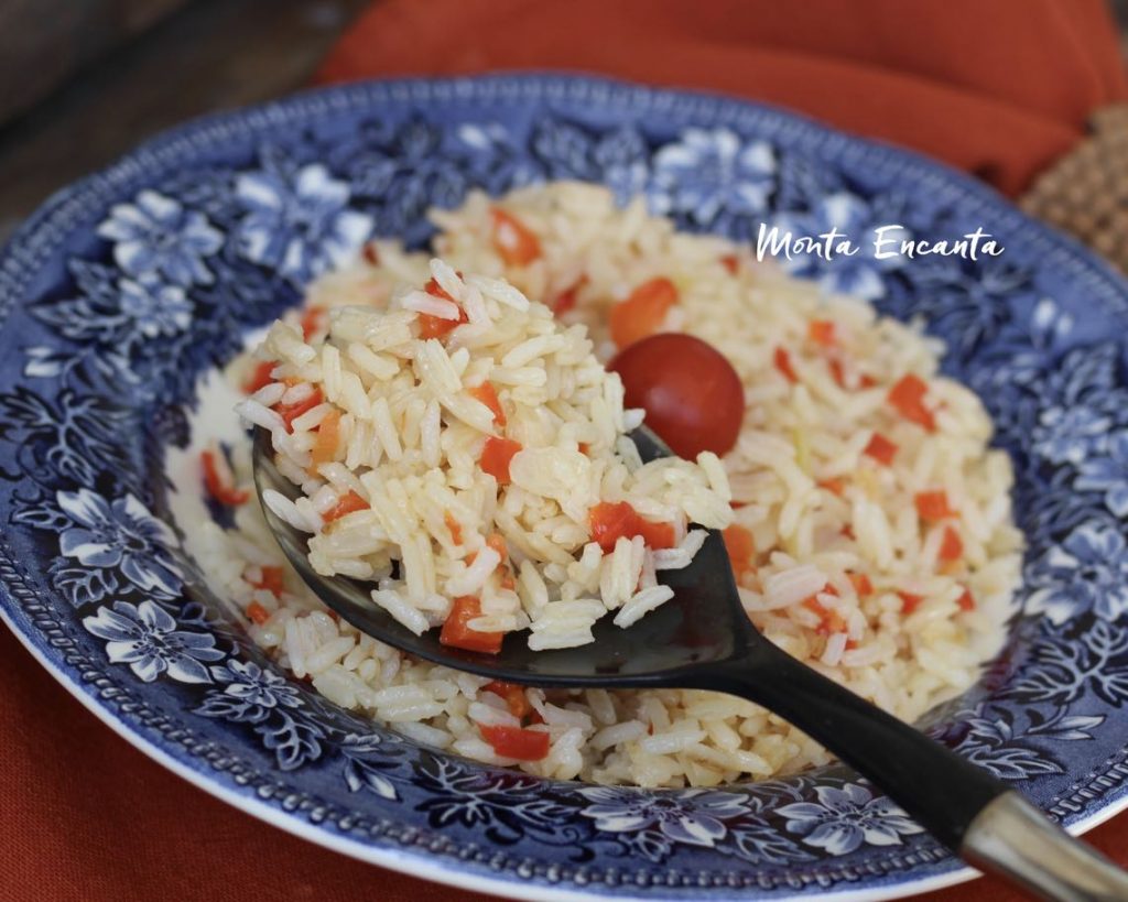 arroz com pimentão vermelho