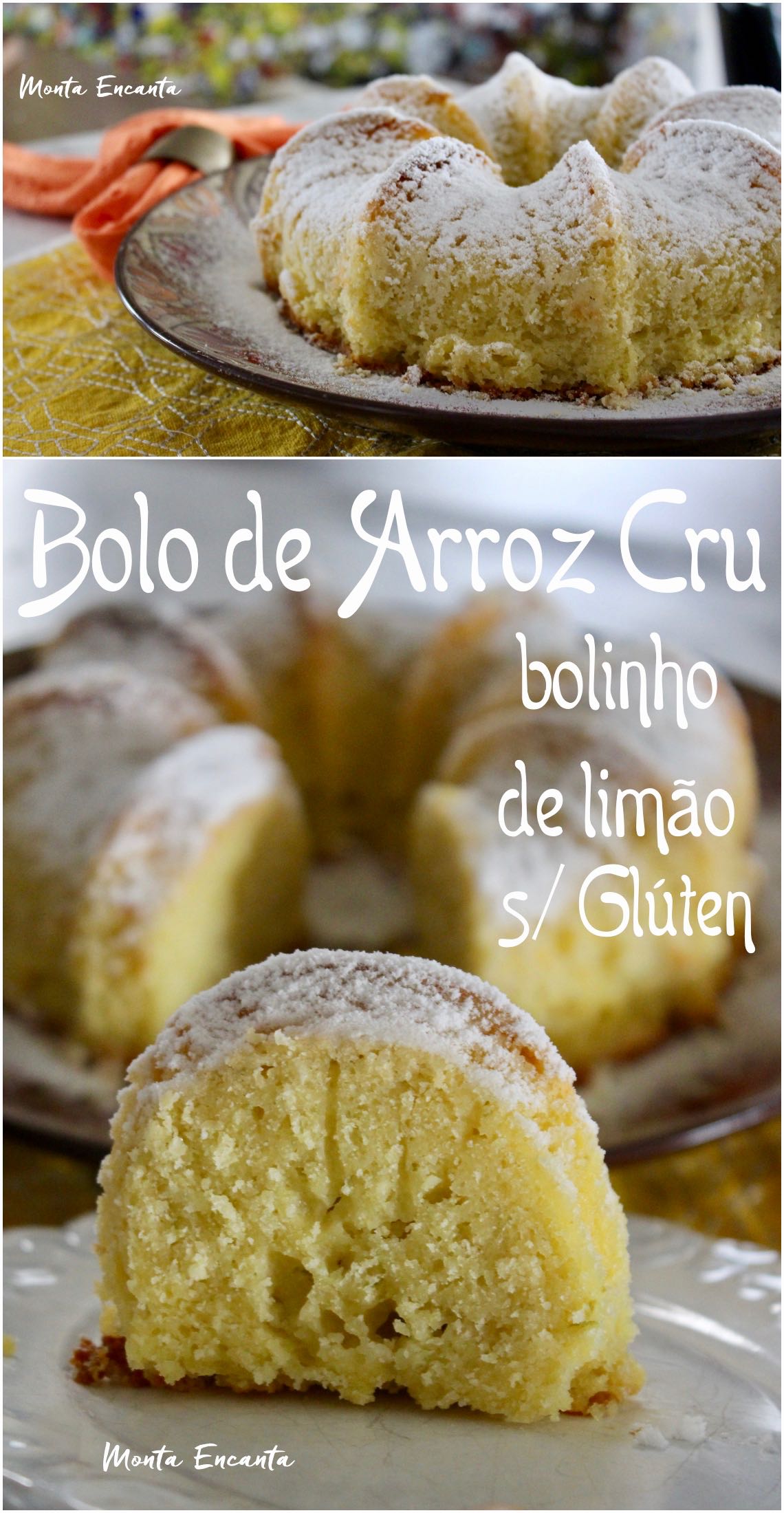 bolo de arroz cru