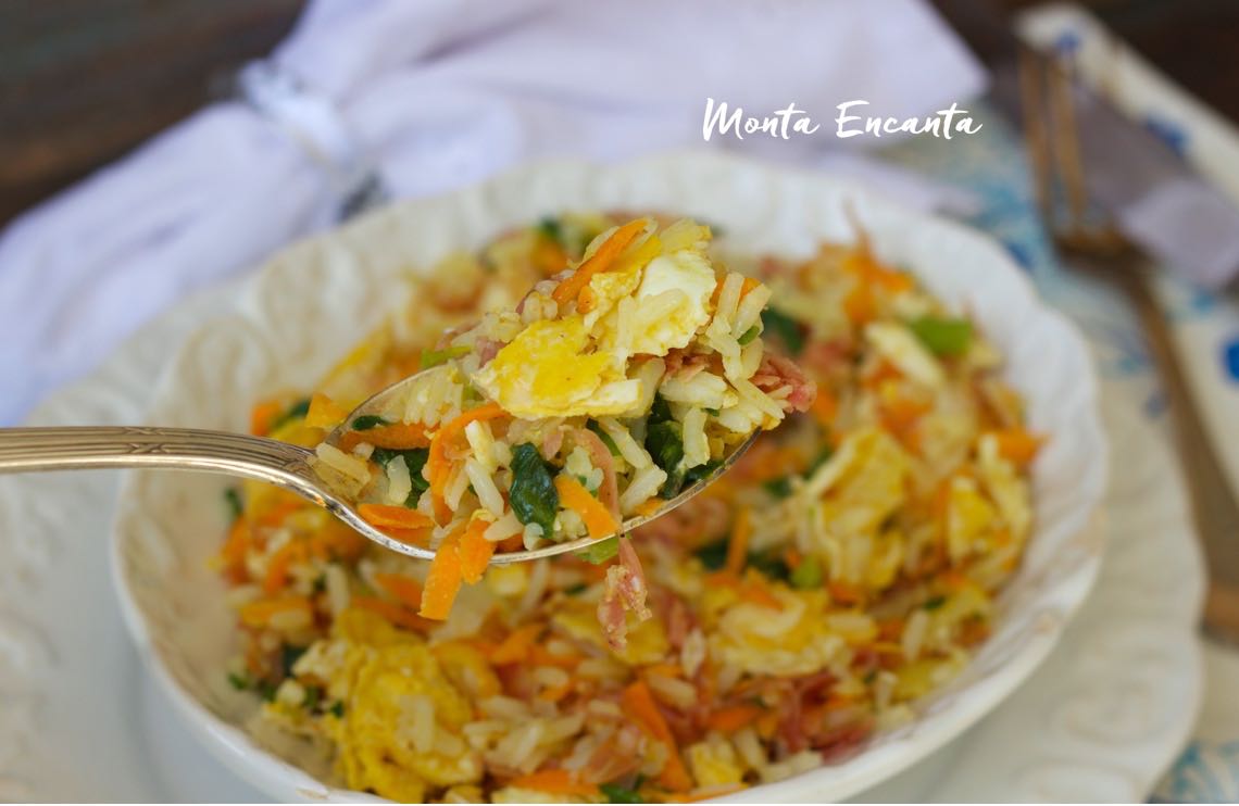 Arroz Primavera, uma repaginada no arroz de ontem!