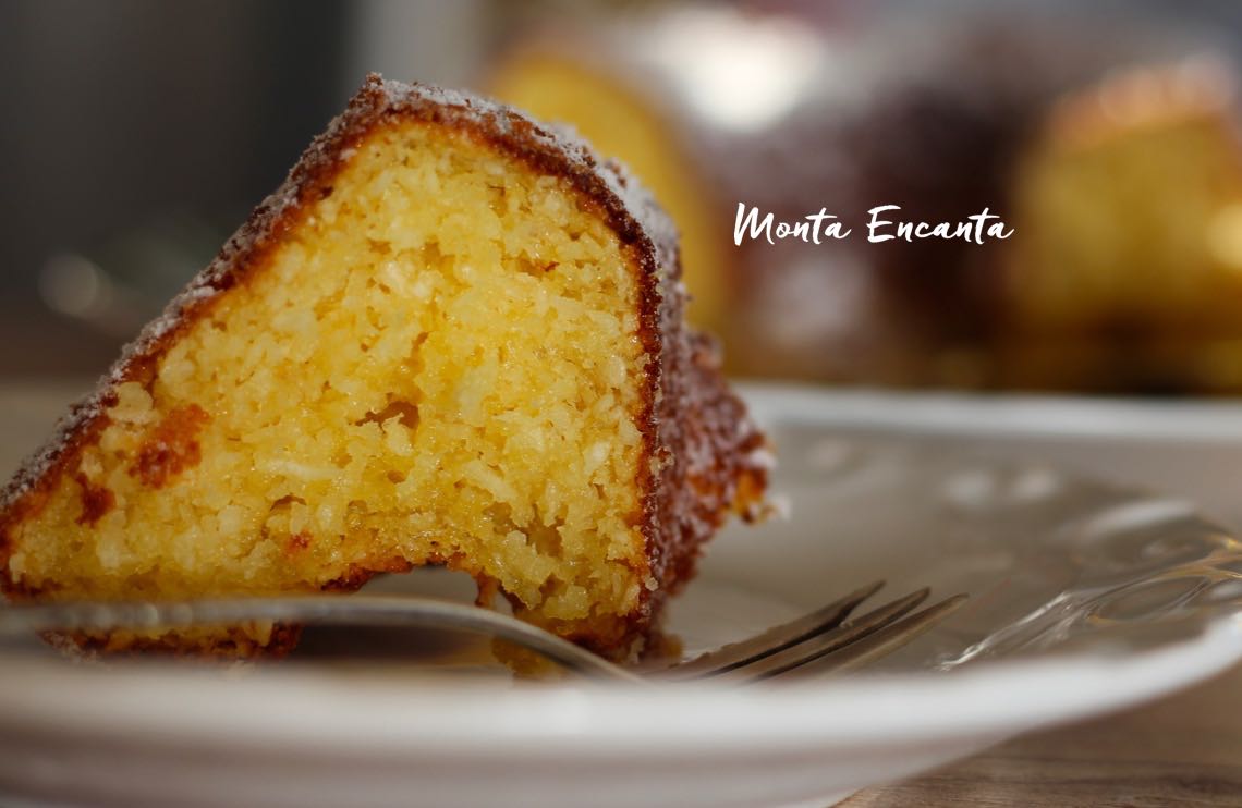 Bolo de leite condensado sem farinha de trigo