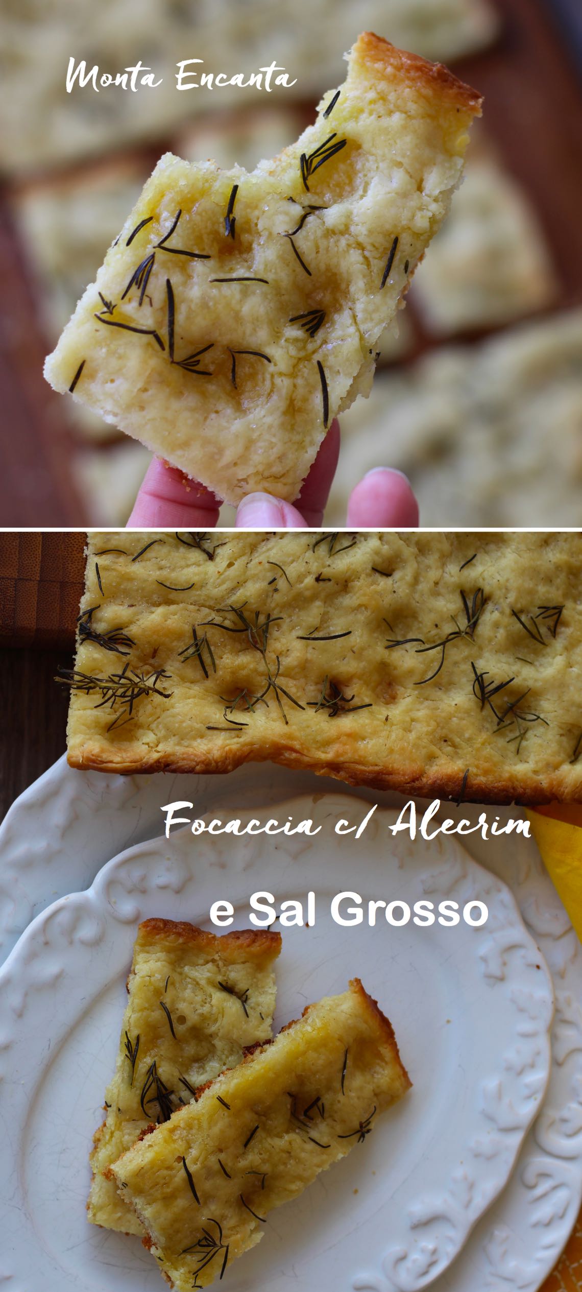 focaccia com alecrim