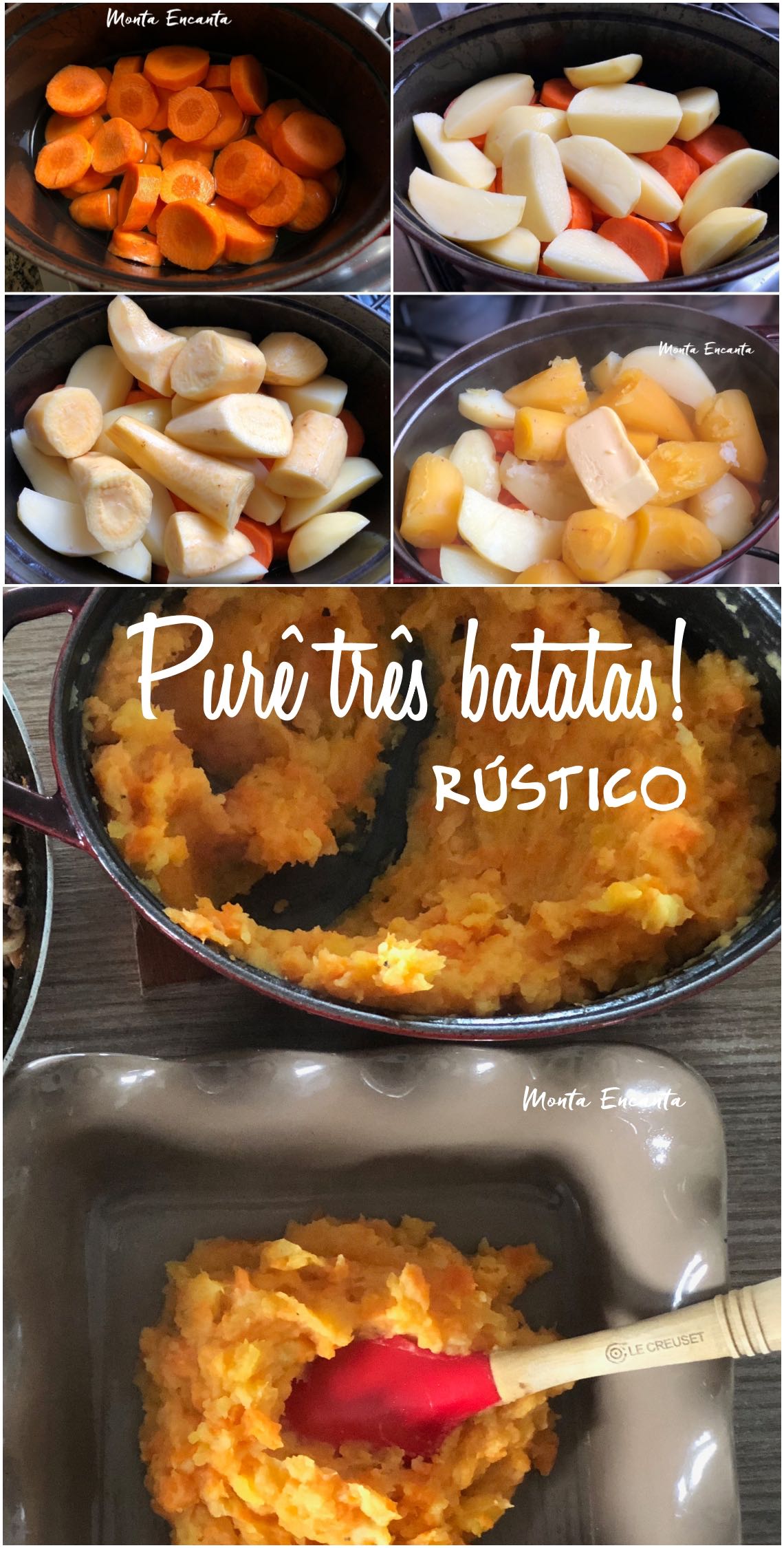 purê três batatas