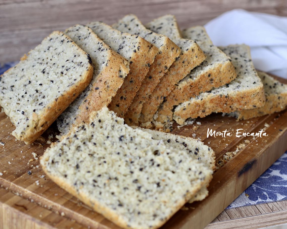 Pão de Chia com gergelim e azeite!