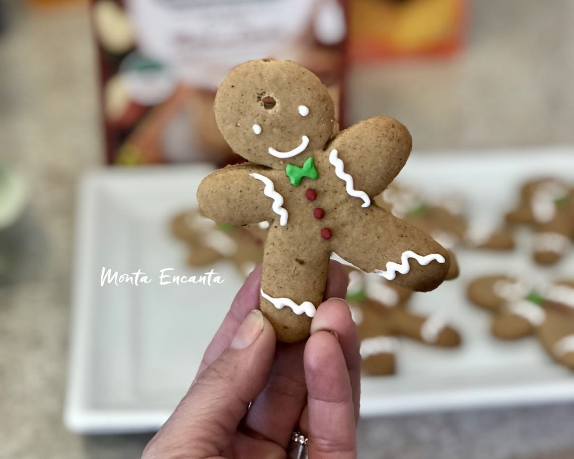 Bonequinhos para o Natal, biscoitos de gengibre.