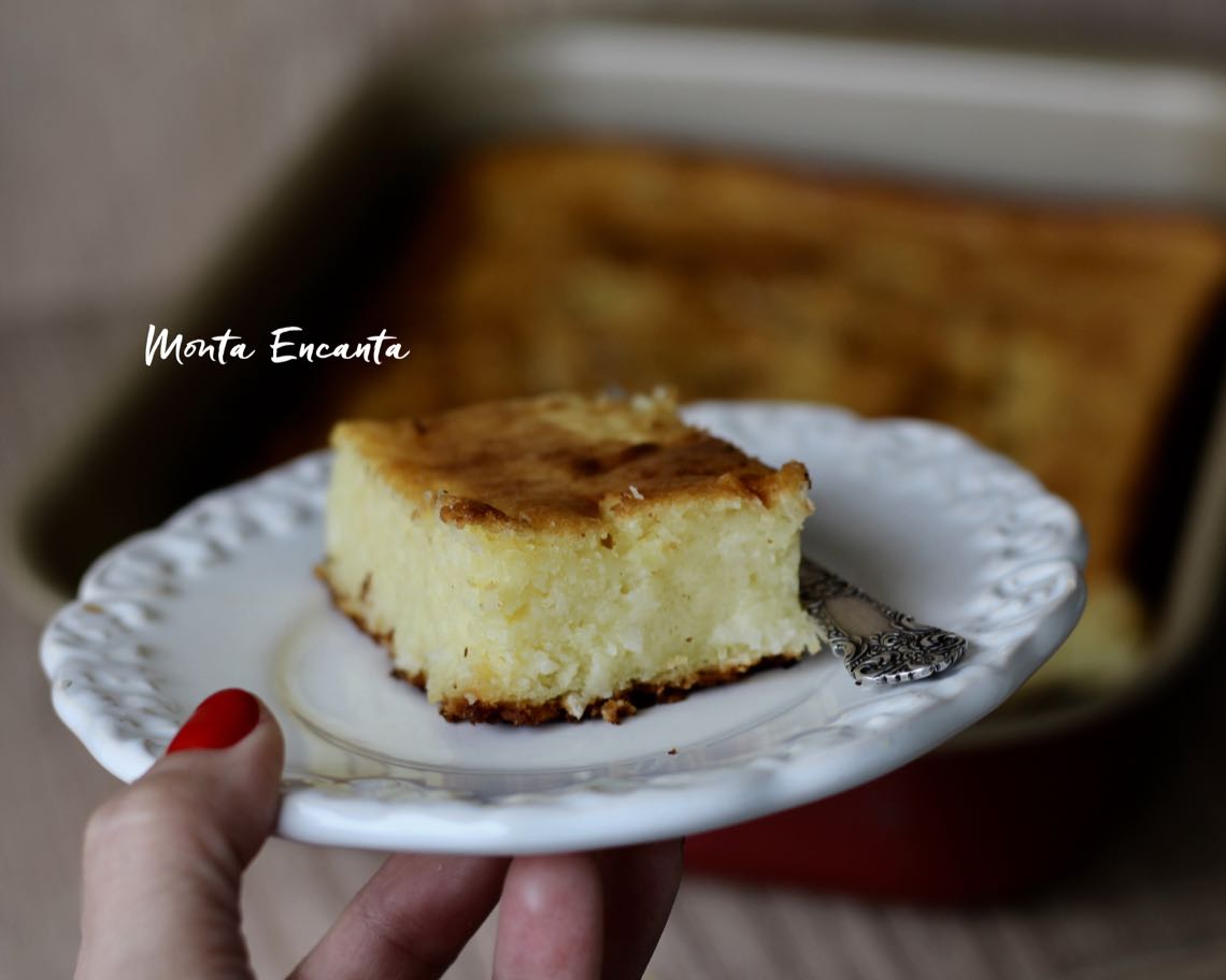 Bolo de Mandioca cozida com leite condensado!