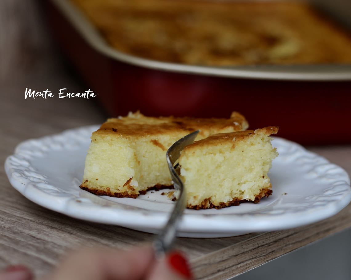 Receita de bolo de mandioca 